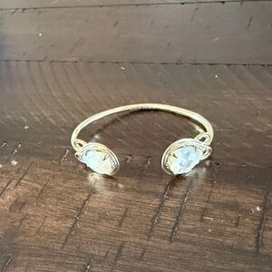 Kendra Scott Gold Bangle bracelet with opal stone